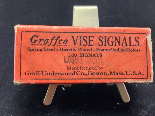 Vintage Graffco Vise Signals 1940&#039;s Light Blue In Orginal Box