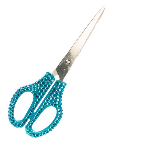 Women&#039;s blue crystal utility scissors - crystalized &amp; sharp cutting scissors! for sale