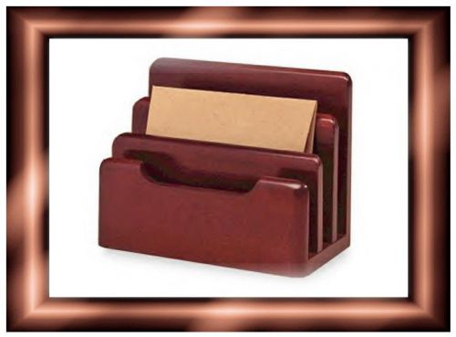 New rolodex 23420 wood tones desktop sorter mahogany for sale