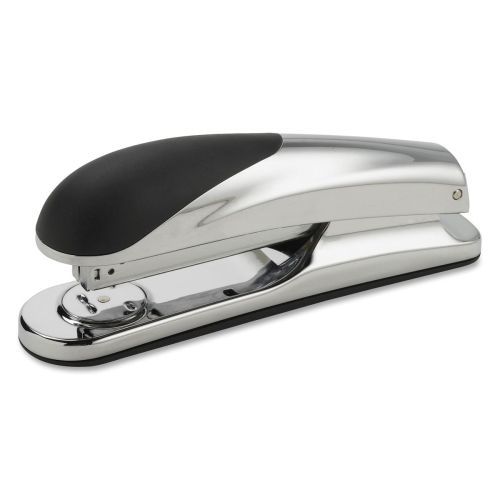 Business source diecast desktop stapler -20 sheets cap- 1/4&#034;- chrome - bsn62831 for sale