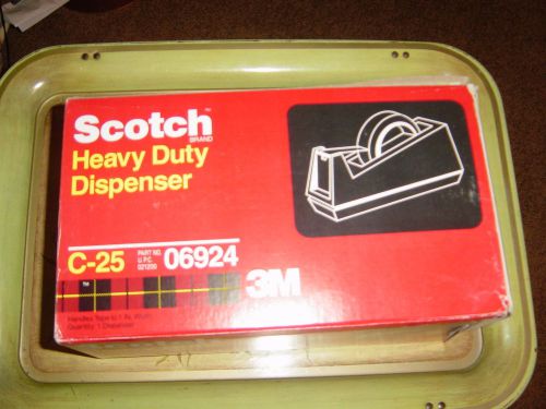 Scotch brand lg. heavy duty tape dispenser c-25~nib!! for sale