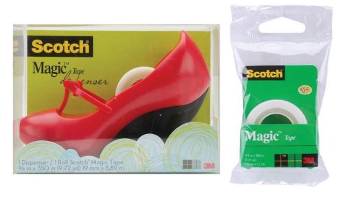Scotch Dispenser With Magic Tape - RED SHOE + Refill Tape
