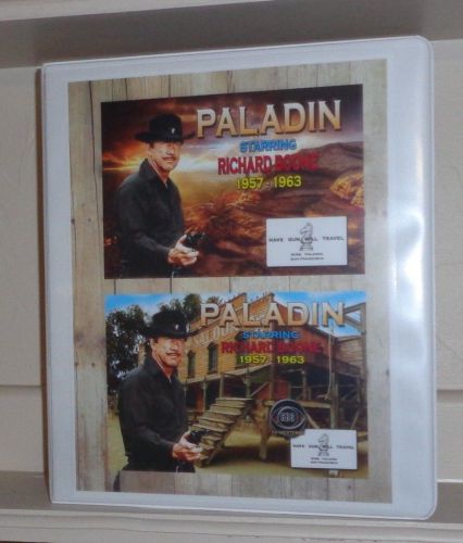 Paladin notebook binder. 3 ring binder. autograph, scrap book. phone book. for sale
