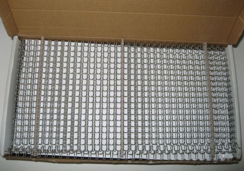 10 Boxes 100 each Wire-O Bindings Metal 1/4”  3:1 Silver  32 Loops 27014SILVE