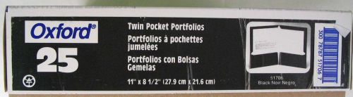 35 Oxford Twin Pocket Portfolios Black 51706