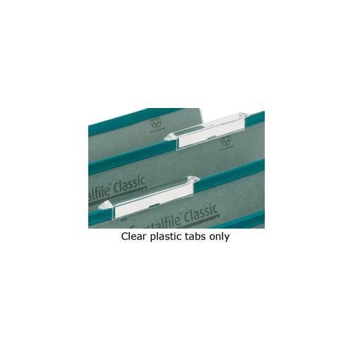 78289 Rexel Crystalfile Classic Tabs Plastic fr Linked Suspension File Clear x50