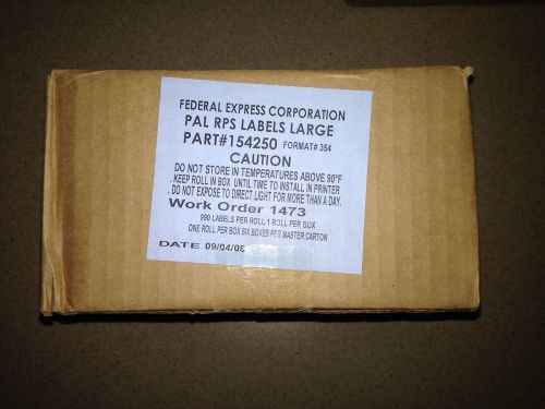 Fed Ex  Roll Thermal Shipping Labels 990 Label Part 154250 Format 354