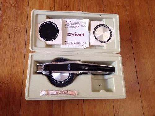 Vintage Dymo Deluxe Embossing Kit 1550 Series Heavy Duty Label Maker With Case