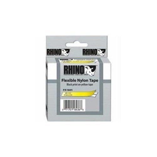 Dymo 18491 label, rhino, yellow 3/4&#034;x11.5&#039; for sale