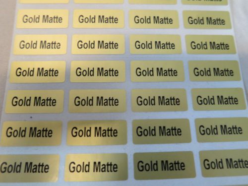 300 gold matte customized waterproof name stickers labels 0.9 x 2.2 cm tags for sale