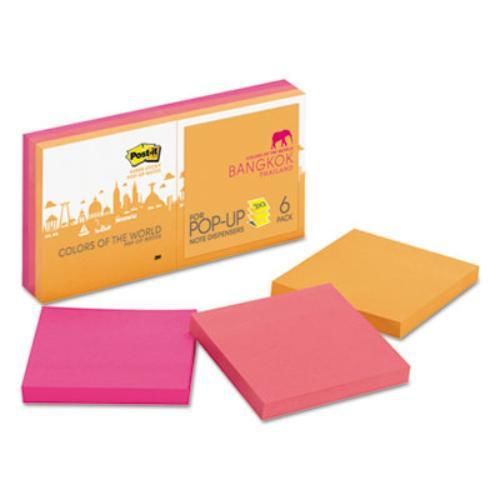 3m R3306SSBGK Colors Of The World Bangkok Notes, Super Sticky, 3 X 3, 90/pad,