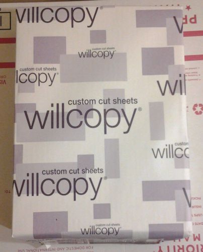 500 SHEETS  WILLCOPY CUSTOM CUT PAPER SHEETS 8.5&#039;&#039; X 11&#039;&#039; FOR HOME,OFFICE,SCHOOL