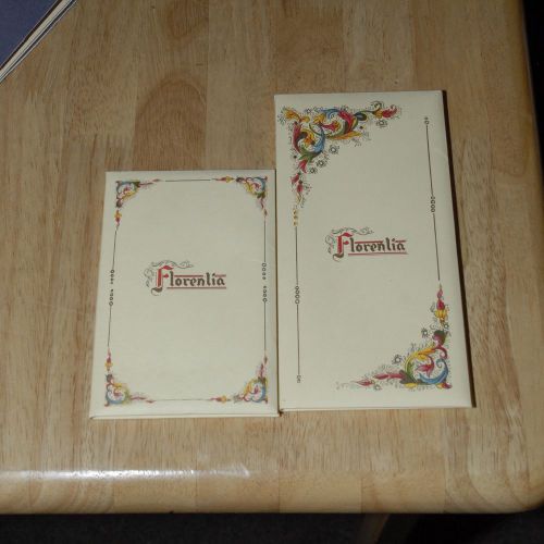 LONG + SHORT FOLIO FLORENTIA NEW STATIONARY $14.90 MADE ITALY PAPER + ENVELOPES