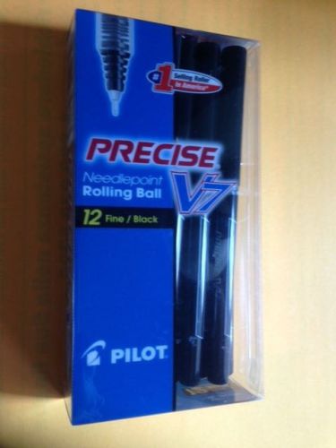 New pilot precise v7 fine needlepoint rollerball pen pk of 12 blue ink sealed for sale
