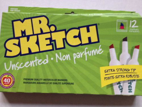 Mr. Sketch Unscented Watercolor Markers, Chisel Tip, 12-ct New! Free Shipping!