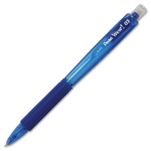 Pentel wow! retractable tip mechanical pencil - 0.5 mm lead size - blue (al405c) for sale