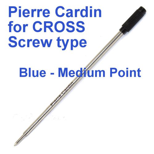 2 PIERRE CARDIN Ball Point Pen Refill Refills Blue FITS CROSS SCREW TYPE PENS