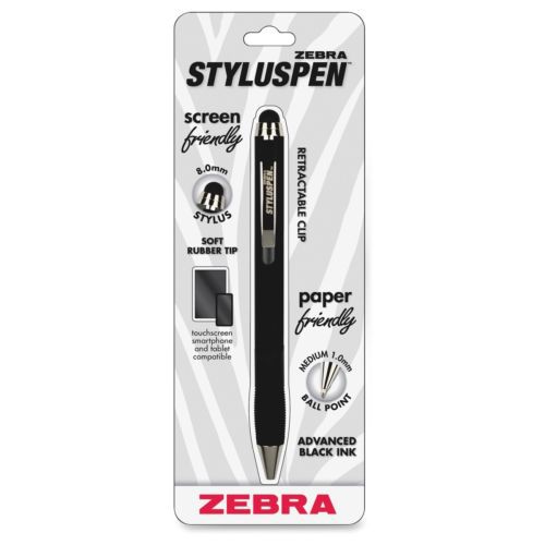 Zebra Styluspen - Rubber, Metal - Black - Tablet Device Supported (zeb33311)
