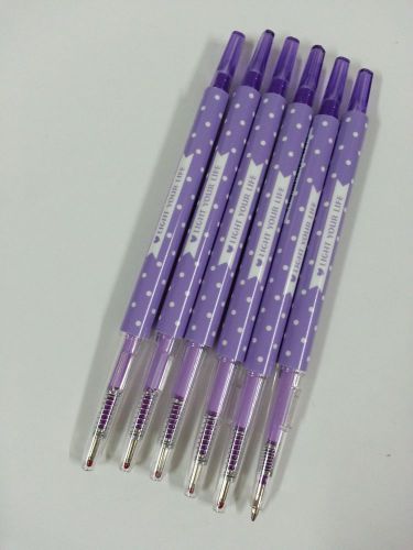 SHANGHAI W4201 Fluorescent color 0.8mm 6pcs Purple ink Gel pen 6PCS