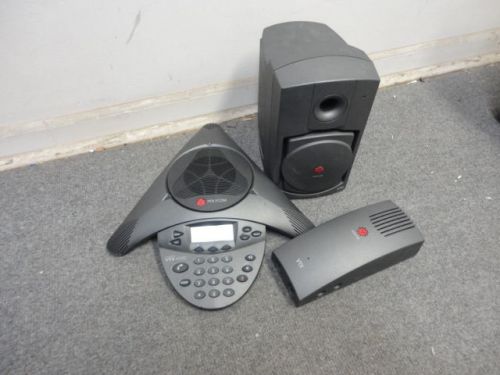 Polycom  vtx 1000 2201-07142-001 conference phone w/ subwoofer, universal module for sale