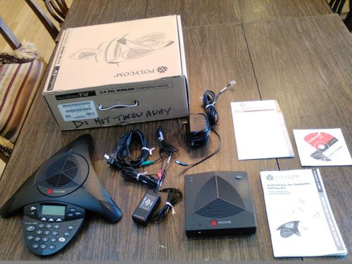 polycom soundstation 2w 2.4 GHz (WDCT) Part No. 2201-67880-022 with accessories