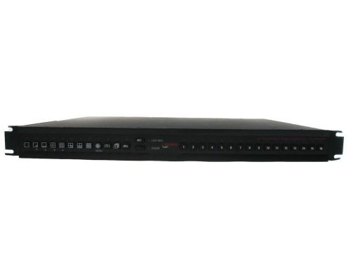 Ultrak rackmount monochrome 16 channel b&amp;w duplex multiplexer kx1600md for sale