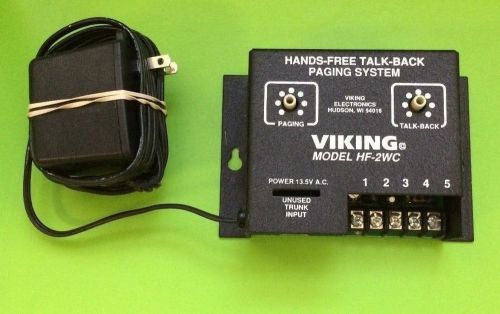 Viking Model HF-2WC Paging System USED 30 Day Warranty