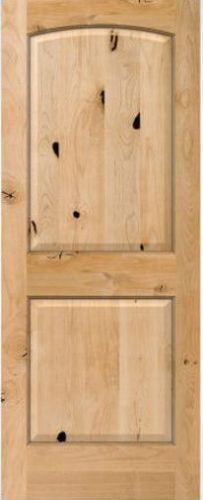 Authentic Knotty Alder 2 Panel Arch Top Interior Doors Solid Wood 8&#039;0H x 1-3/8TH