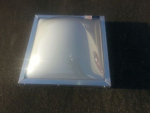 4 x 4 curb mounted double dome white over clear skylight