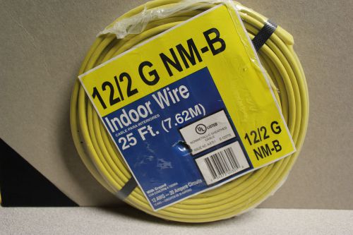 INDOOR COPPER BUILDING WIRE 600V 12/2 25&#039; ft NM-B W/GROUND ROMEX