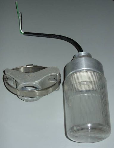 Vapor light fixture with pole mount hardware - new for sale
