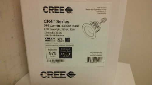 Cree cr4-575l-27k-12-e26 4&#034; led trim. 2700k,  575 lumen, e26 base box of 6 for sale