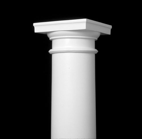 10&#034; x 9&#039; HB&amp;G Permacast Plain Round Columns (SHAFT ONLY) Stock #45104