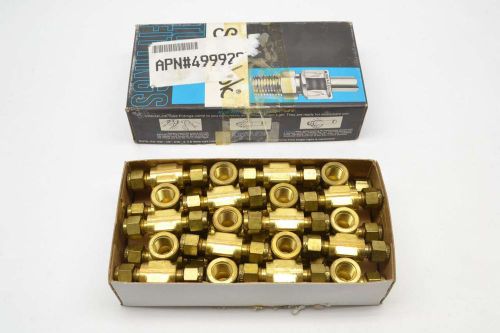 SWAGELOK B-400-3-4TTF BRASS TEE 1/4IN TUBE 1/4IN NPT PIPE FEMALE FITTING B478531