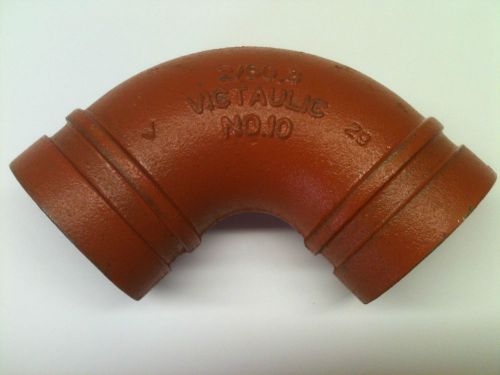 Victaulic NO. 10 2&#034; 90 Elbow Grooved End Pipe Fitting Ductile Iron inch 2/60.3