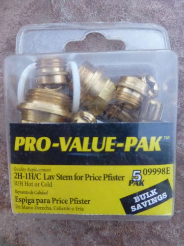 New in package lav stem 5 pack for price pfister 09998e pro value pak