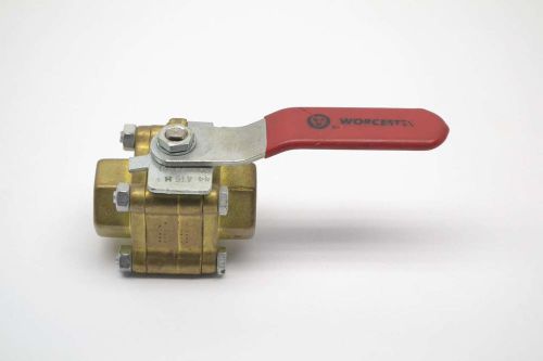 New worcester controls 44-416ht 1500psi c377 brass threaded ball valve b409707 for sale