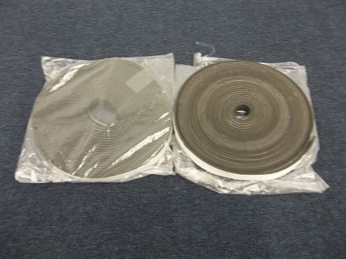 2 ROLLS RUBBER STRIPPING STRIP DOOR WINDOW AIR COLD WEATHER 100&#039; 1&#034; ADHESIVE NEW