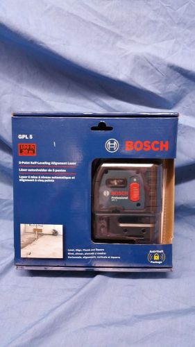 New In Sealed Box - Bosch GPL5 5-Point Self-Leveling Alignment Laser