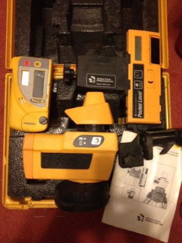 Spectra precision laser l130 / case / 3075 pocket level / hr200 receiver for sale