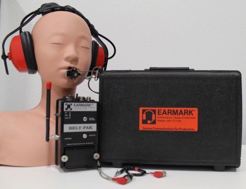 Earmark Inc. HTR-3 Headphones Frequency 16 FCC ID F6G4JR w/ Hard Case + Free S/H