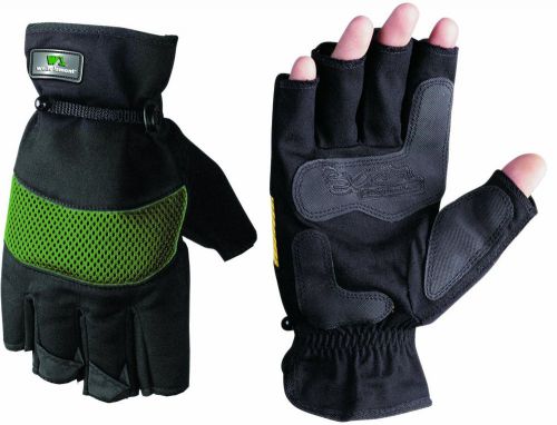 Large Men&#039;s Sport Utility Fingerless Mens Work Stretch Canvas Gloves