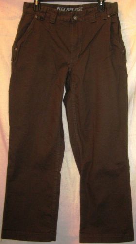 Duluth Trading Co. Men&#039;s Flex Fire Hose Carpenter Pants W46 x L30 Dark Brown