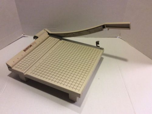 BOSTON 2612 12&#034; Guillotine Paper Cutter Trimmer Heavy Duty Wood Free Shipping
