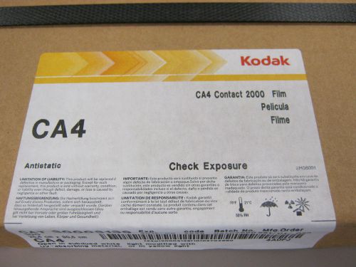 Kodak Daylight Contact Film CA-4  Graphic Arts 10&#034; x 12&#034; / 100 Sheets 08/2012