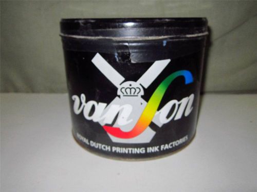 New 5 lb can van son rubber base ink pantone l-26330 special opaque grey for sale