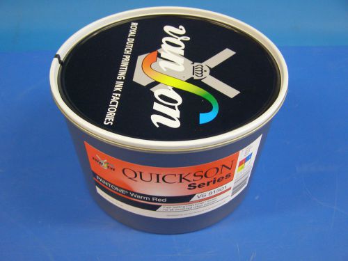 New VanSon Quickson Pantone Warm Red Ink 5.5lb VS91301 In Stock Ready to Ship!