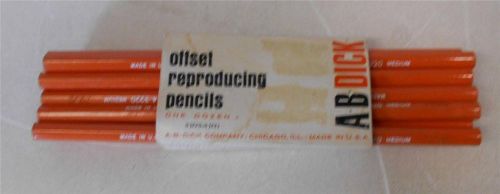 AB Dick Offset Reproducing Pencils Orange Lot of 10 43220-43221 LAST TIME