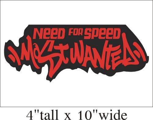 Need for Speed Most Wanted Funny Car Truck Bumper Vinyl Sticker Decal-1500