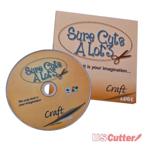 Sure cuts a lot v3 - design &amp; cut vinyl cutter software signs graphics craft new for sale